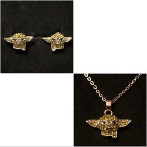 Grogu “Baby Yoda” - earrings & necklace set